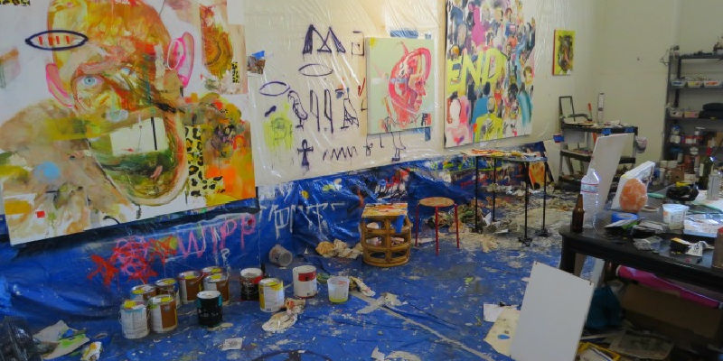 Brewery ArtWalk loft with artwork downtown Los Angeles, California
