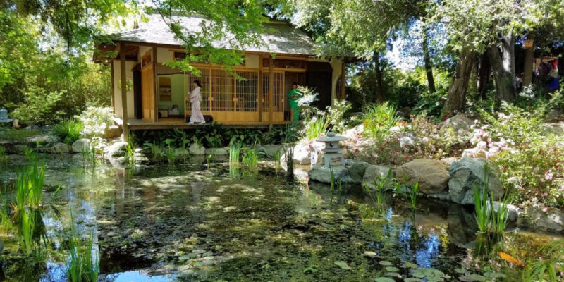 Storrier Stearns Japanese Garden Tea House, Pasadena, California