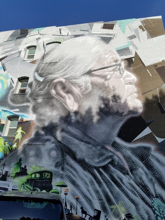 Abuleta - Grandmother mural Downtown LA