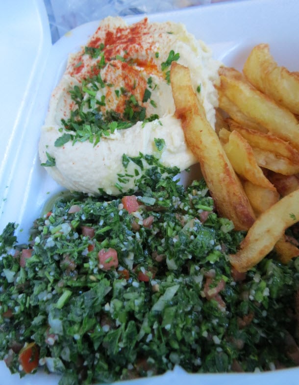 Carnival Restaurant Tabouli and Fries