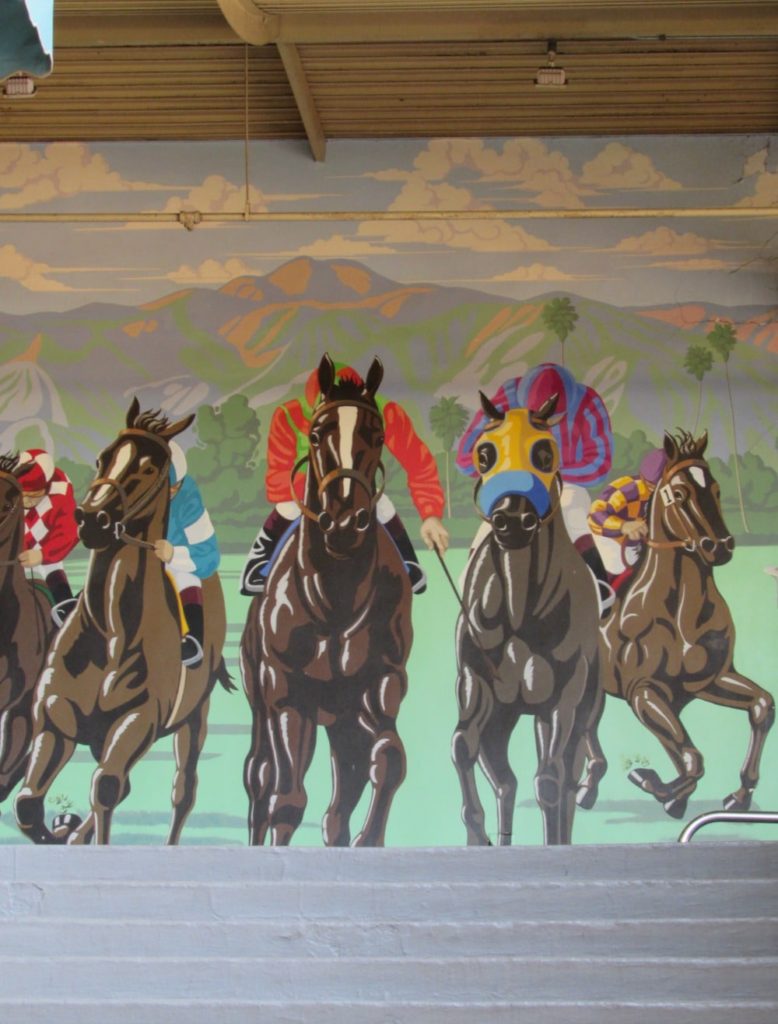 Mural at Santa Anita Racetrack