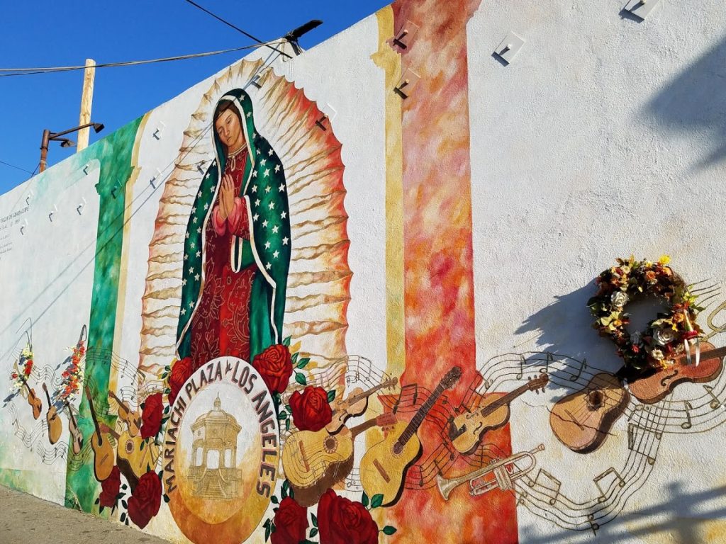 Mural in Mariachi Plaza Los Angeles