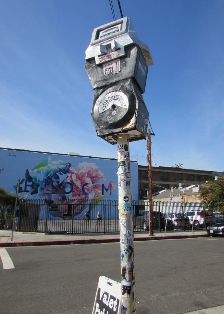 Parking meter art DTLA.