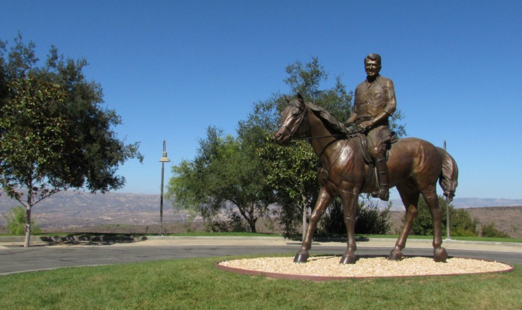 Ronald Reagan on his horse 