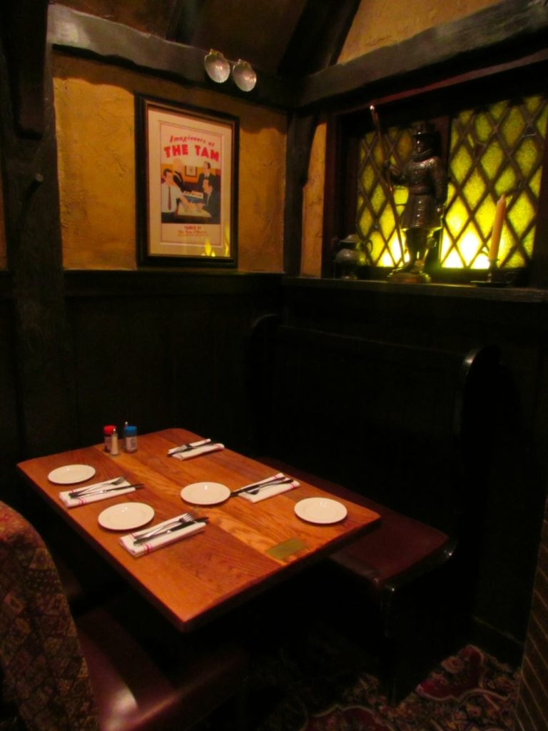 Table 31 where Walt Disney liked to sit - Tam O'Shanter