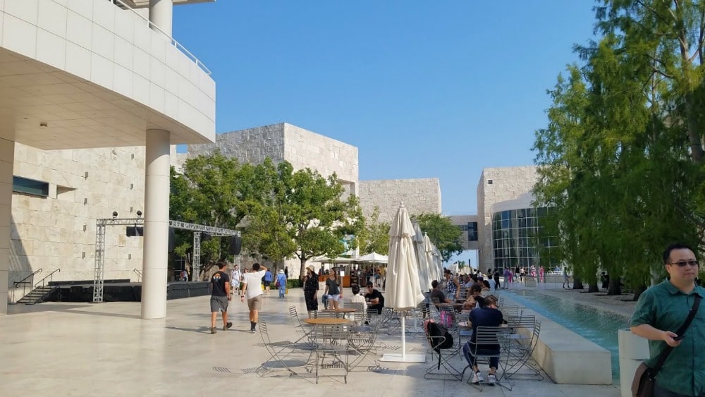 Exhibition buildings and picnic areas Getty Center