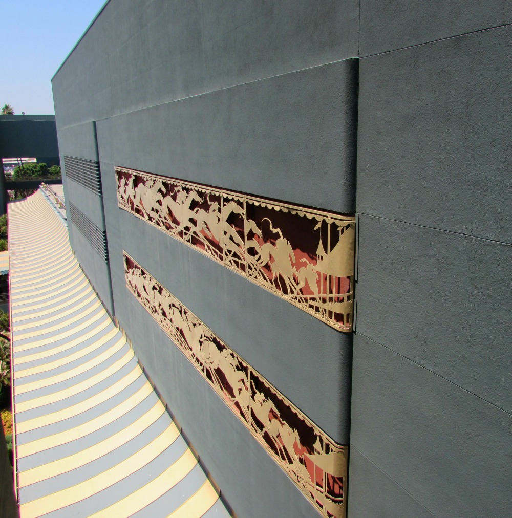 Art deco wall at Santa Anita.