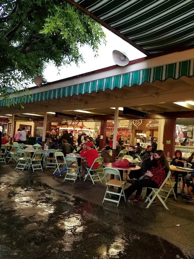 The Original Farmer's Market on a rainy day.