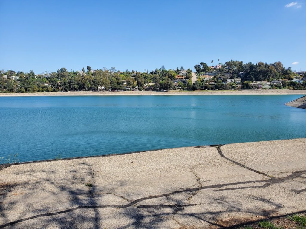 Silver Lake reservoir in Los Angeles.