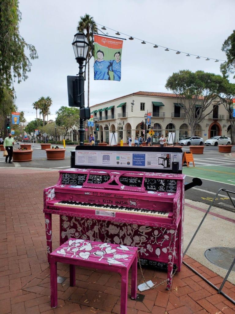 Outdoor Piano Downtown Santa Barbara