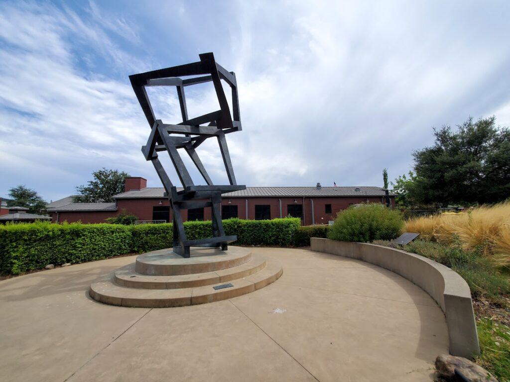 Iron sculpture in Yountville.