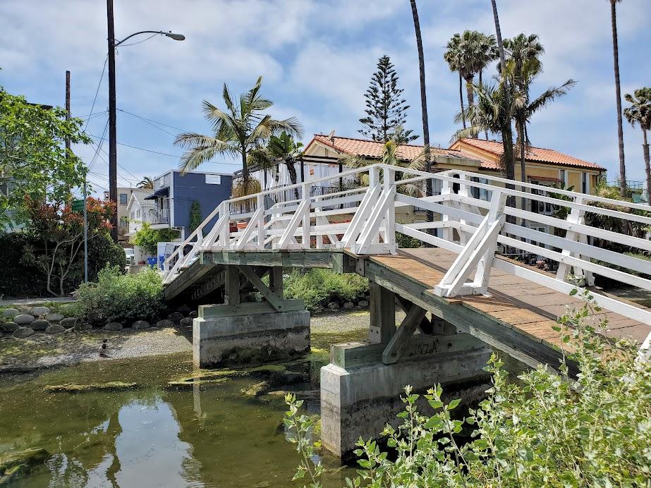 Pedestrian bridge on Venice canal