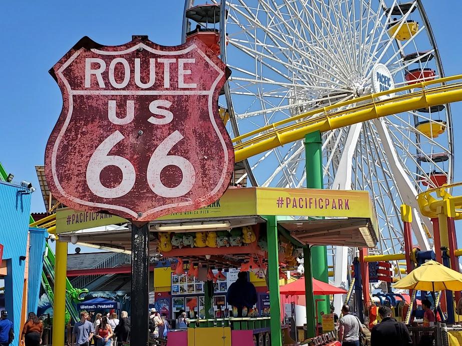 Santa Monica Pier and Pacific Park is the Final Stop of Route 66