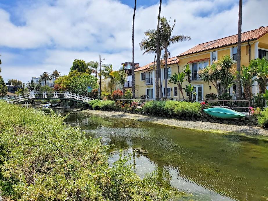 Large home on the canal and bridge