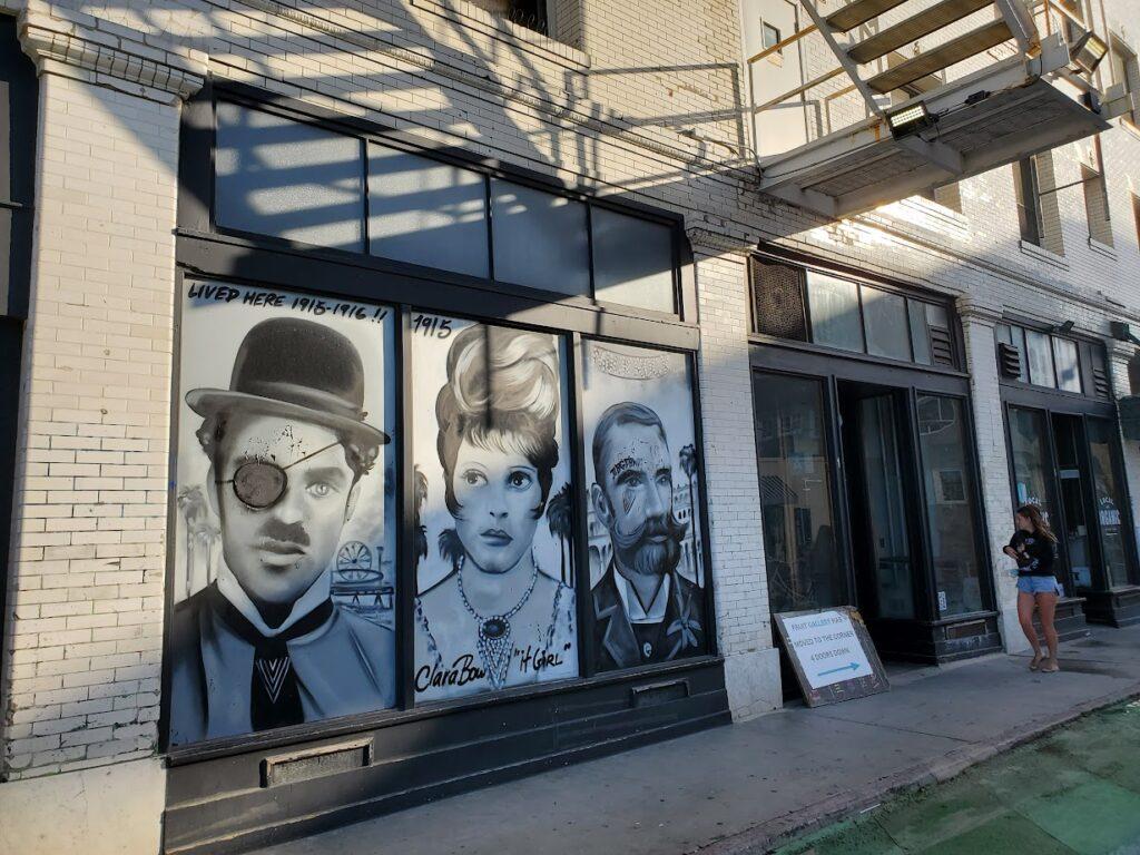 Silent movie star wall in Venice Beach.