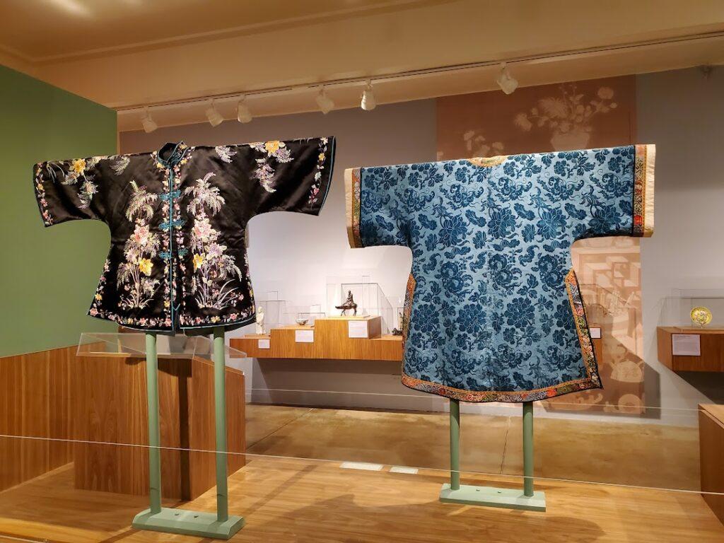 Kimonos displayed at the USC Pacific Asia Museum in Pasadena