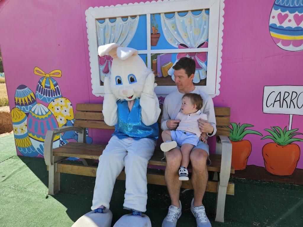 The Easter Bunny at Underwood Family Farms