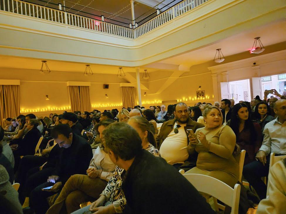 Audience at Candlelight Concert at the Santa Monica Bay Women's Club Los Angeles.