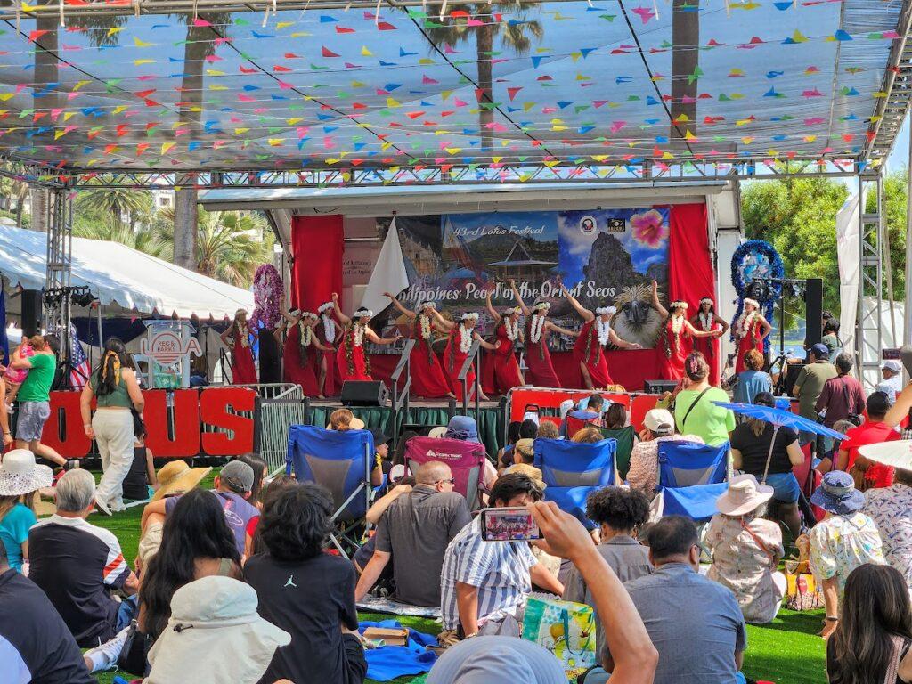 Filipino Dancers on stage