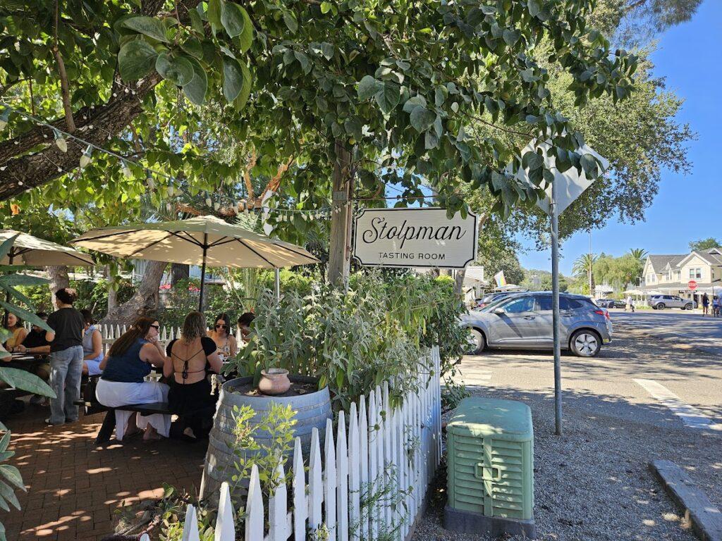 Stolpman Wine tasting room in Los Olivos.
