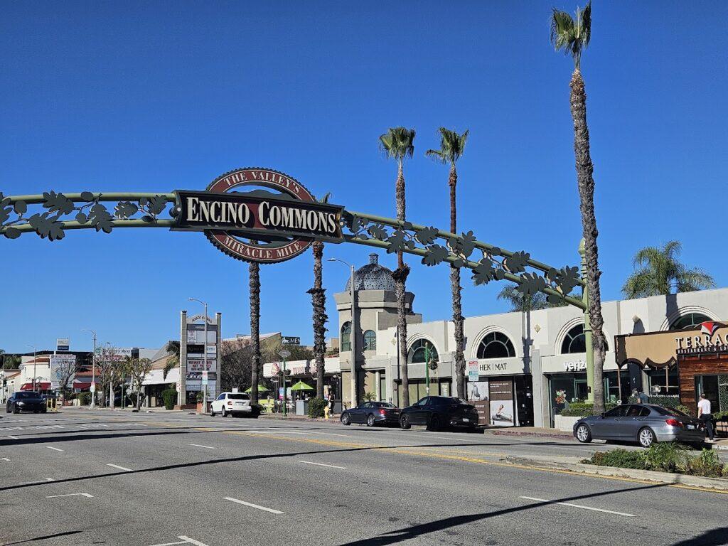 Encino Commons in Encino west of Balboa on Ventura Blvd.