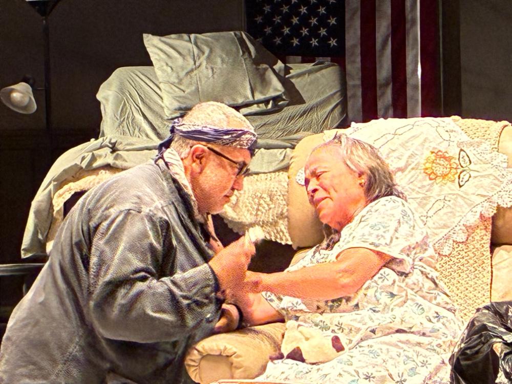 (l to r) René Rivera (José Medina) and Alma Martinez (Eva Medina) - Photo by Steve Moyer