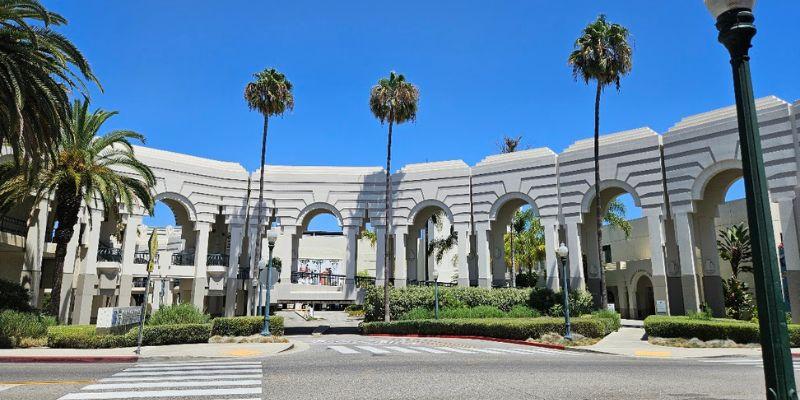 Beverly Hills Civic Center Complex including City Hall, Beverly Hills Library, and the Police Department